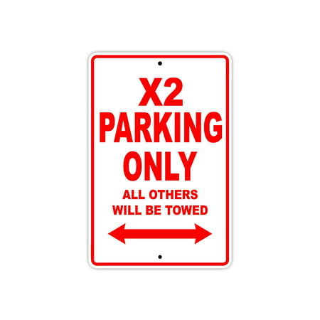 KAWASAKI X2 Parking Only All Others Will Be Towed Jet Ski Watercraft Water Motorcycle Novelty Garage Aluminum 8