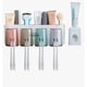 thumbnail image 1 of Porta Cepillo De Pared Dispensadorde Pasta Dental Con4 Vasos Modelo Blanco, 1 of 4