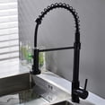 thumbnail image 1 of Black Kitchen Faucet with Spiral Spring, 360° Swivel Kitchen Faucet, Pull Out Spray, High Pressure, 1 of 5