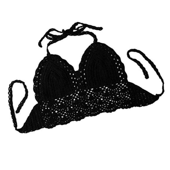 de Nuevo Bikini Atactivo de Explosión Verano Bañador de Playa - Negro