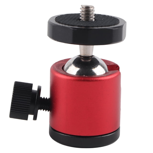 Dslr Ball Head Dslr Ballhead Stands 360 Swivel Ball Head 1/4 "Montaje De Tornillo Para Cámara DSLR Trípode Ballhead Stand Tripod Heads Red ANGGREK Otros