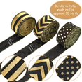thumbnail image 2 of Cinta decorativa Chuangdi, 3 rollos, 3,8 cm x 9,1 m, oro negro, 2 of 7