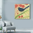 thumbnail image 3 of Trademark Fine Art 'Blackbird Red Floral' Canvas Art by Michelle Campbell, 3 of 3