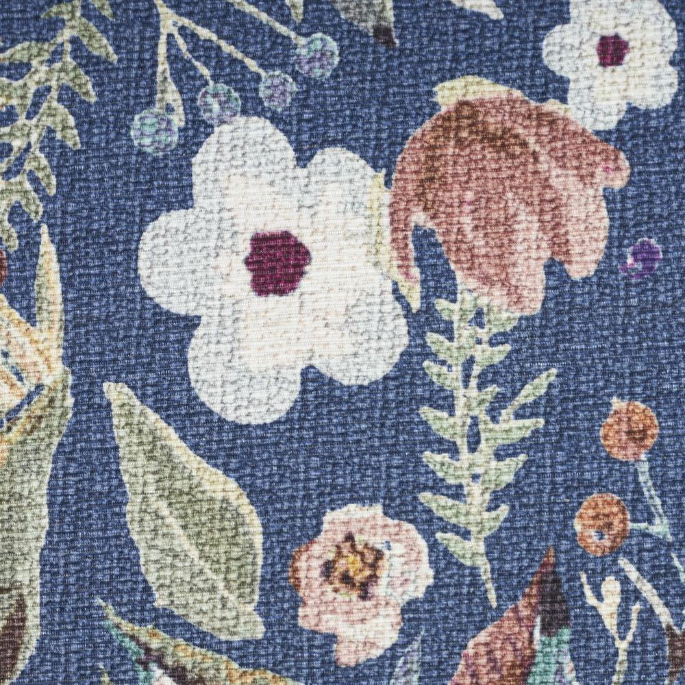 Nourison Nourison Washables Floral Navy Multicolor 5'2" x 7' Area Rug (5x7)
