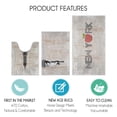 thumbnail image 3 of the US States Design 3 Piece Bathroom Rugs Set - Non-Slip Ultra Thin Bath Rugs for Bathroom Floor - Washable Cotton Bathroom Mats Set, 3 of 8