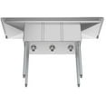 thumbnail image 6 of KoolMore 54 in. Three Compartment Stainless Steel Commercial Sink with Drainboards, Bowl Size 10"x 14"x 10", 6 of 9
