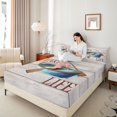 thumbnail image 4 of Homewish Vintage Paddle Boat Full Size Sheets 4-Piece for Teens Boys Girls,Lake House Breathable Bed Sheets,Lodge Cabin Lightweight Sheet Sets,Luxury Bedroom Decor, 4 of 7