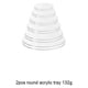 thumbnail image 4 of Cateissary 2 piezas disco de pastel portátil reutilizable lavable transparente hogar Cupcake tortas bandeja soporte herramientas Accesorios Herramientas y accesorios para hornear 16cm, 4 of 6