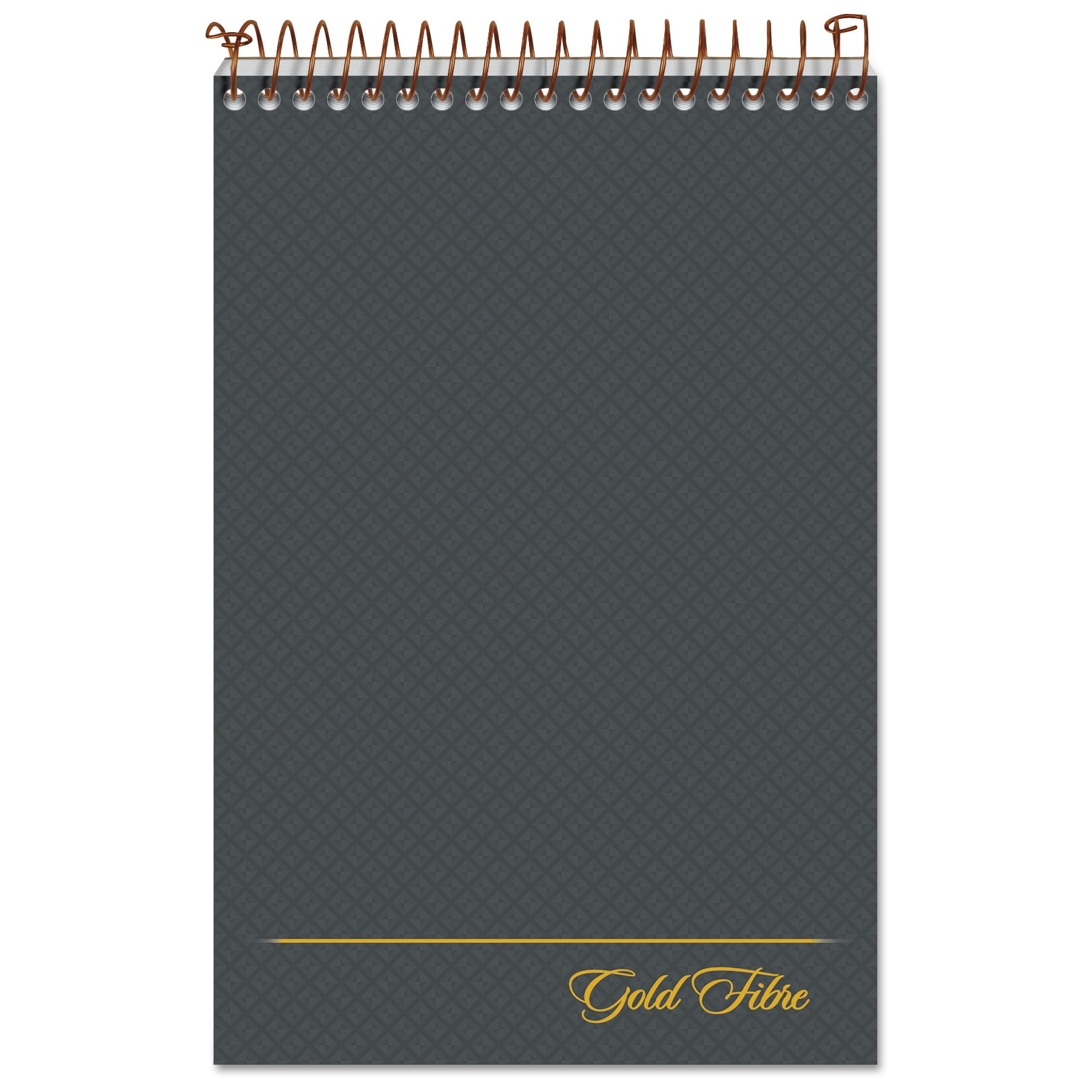 Ampad Gold Fibre Spiral Steno Book, Gregg, 6 x 9, Grey Cover, 100