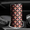 thumbnail image 3 of 20oz Red Orange Mushroom Black Pattern Skinny Tumblers Stainless Steel Tumbler with Lid and Straw,Vacuum Insulated Double Wall Travel Tumbler Cups with Cleaning Brush for Coffee,Tea, 3 of 6