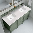 thumbnail image 5 of James Martin Vanities 650-V60D-SC-3WZ 60 in. Brittany Double Vanity with 3CM White Zeus Top  Smokey Celadon, 5 of 6
