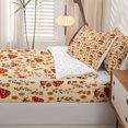 thumbnail image 5 of Homewish Fungus Botanical Mushroom Zipper Full Size Comforter Sets With Fitted Sheet And 2 Pillowcases,Vintage Fungus Plant Zipper Bedding Set,Reversible,4Pcs, 5 of 8