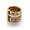 Gold, variant on Fashion Roman Wild Titanium Steel Plated Letter Ring: Durable and Stylish Statement Piece for Everyday Wear