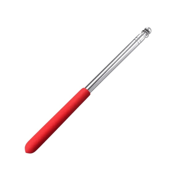 Extendable Flag Pole, Teacher Pointer Stick for Classroom, Stainless Steel Guide Flag Pole, Non-Slip Foam Handle Portable Handheld Pointer Stick for Presentations, Museum Tours,