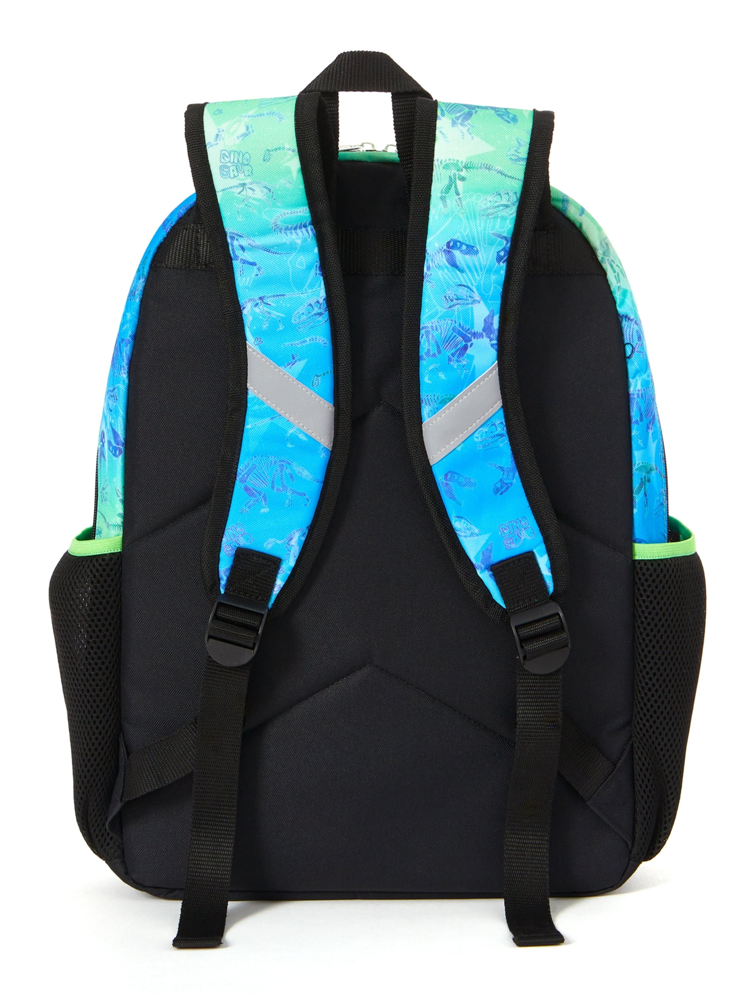 Schoolyard Vibes Dinosaur Boys 17" Ombre Stationary Kids Backpack, Green