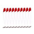 thumbnail image 3 of 10 Uds Cabeza Cuerpo T Cola Cebo 7cm Gusano Swimbait Accesorios Pesca Rojo Blanco, 3 of 4