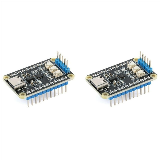 2X PY32F002BF15U6TR PY32F002B PY32F002 Core Development Board Module 24Mhz 32-Bit ARM Microcontroller 24KB Flash,2 x Development Board,Black