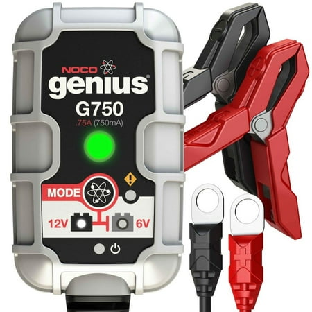NOCO Genius G750 6V/12V .75 Amp UltraSafe Smart Battery (Best Smart Battery Charger)