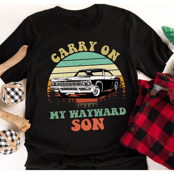 Carry On My Wayward Son Vintage T-Shirt, Abbey Road Shirt, Supernatural Shirt, Winchester Shirt
