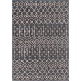 thumbnail image 2 of Unique Loom Trellis Collection Tribal Geometric Transitional Indoor and Outdoor Flatweave Area Rug, 7' x 10', Charcoal Gray/Beige, 2 of 2