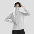 thumbnail image 6 of Lenago Shirts for Women UPF 50+ UV Sun Protection Shirt with Hoods & Face Mask Zipped Up Tops Lightweight Quick Dry Hiking Running Outdoor Wear Plus Size Available, 6 of 6