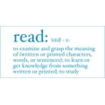 thumbnail image 1 of Read Definition Vinyl Decal - Medium - Azul, 1 of 2