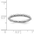 thumbnail image 5 of Sterling Silver Rhodium Cable Ring, 5 of 5
