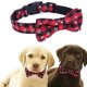 thumbnail image 4 of Collar de perro navideño ajustable con diseño de copo de nieve, color rojo, con pajarita en 4 tamaños, 4 of 5