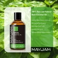 thumbnail image 7 of MAYJAM Pure Basil Essential Oil, 100ML, Therapeutic Grade, for use with Oil Diffusers, Potpourri, and Wicking Fragrance Diffusers, 7 of 7