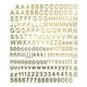 thumbnail image 1 of Alfabeto Letras Número Pegatinas Unique Bargains Auto Adhesivo para Resina 2 Hojas, 1 of 7