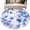 Blue, variant on Blue Flowers Round Area Rug 6Ft Washable Circle Rugs for Bathroom Office, Spring Botanical Blossom Florals Plants Non-Slip Carpet Floor Mats Indoor Outdoor Carpet Runner Aesthetic Home Decor