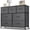 Gray, variant on Sybels Storage Dresser with 8 Drawers, Anti-Tip Fabric Chests Organizer Tower Furniturefor Bedroom, Closet, Hallway, Entryway, Black