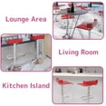 thumbnail image 2 of Pemberly Row Swivel Adjustable Bar Stool in Red, 2 of 3