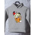 thumbnail image 3 of Funny Unicorn Donut Ii Hoodie Toddler -Image by Shutterstock,  4 Toddler, 3 of 4