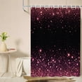 thumbnail image 2 of Pink Galaxy Shower Curtain 72x72, Waterproof Washable Polyester Bathroom Curtain, Galaxy Bath Curtain with 12 Plastic C Hooks, Machine Washable Fabric Bath Curtain for Bathroom Decor, 2 of 5