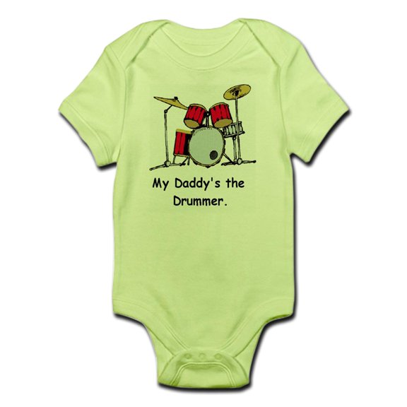 CafePress - My Daddys The Drummer Body Suit - Baby Light Bodysuit