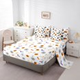 thumbnail image 5 of Homewish Boo Pumpkin King Bedding for Kids, White Skull Bat Star Halloween King Bed in a Bag, Halloween Reversible, 7pcs, 5 of 7