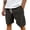 AB156 Black, variant on Corduroy Shorts For Men Solid Color Elastic Waist Straight Leg Shorty Comfortable Retro Man Casual Shorts Black Size L
