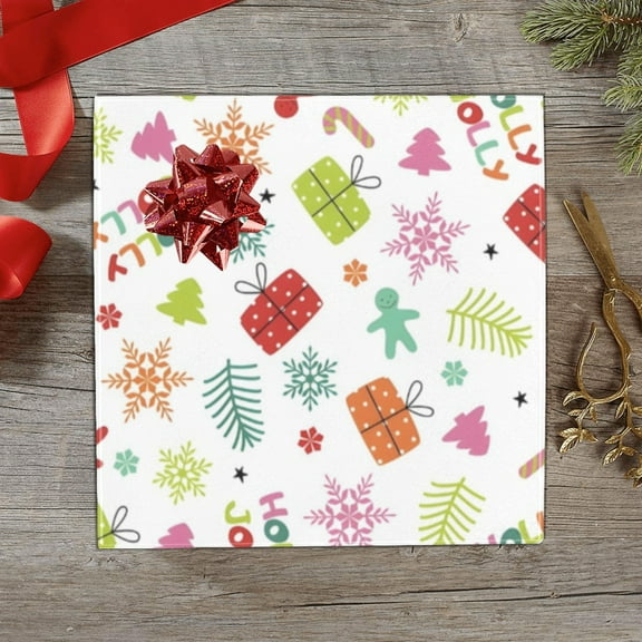 Christmas Wrapping Paper | Premium Holiday Gift Wrap | Holly Jolly 58" x 23" (1–5 Rolls) - 1 Roll