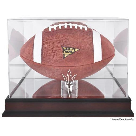 Arizona State Sun Devils Mahogany Base Logo Football Case with Mirror Back