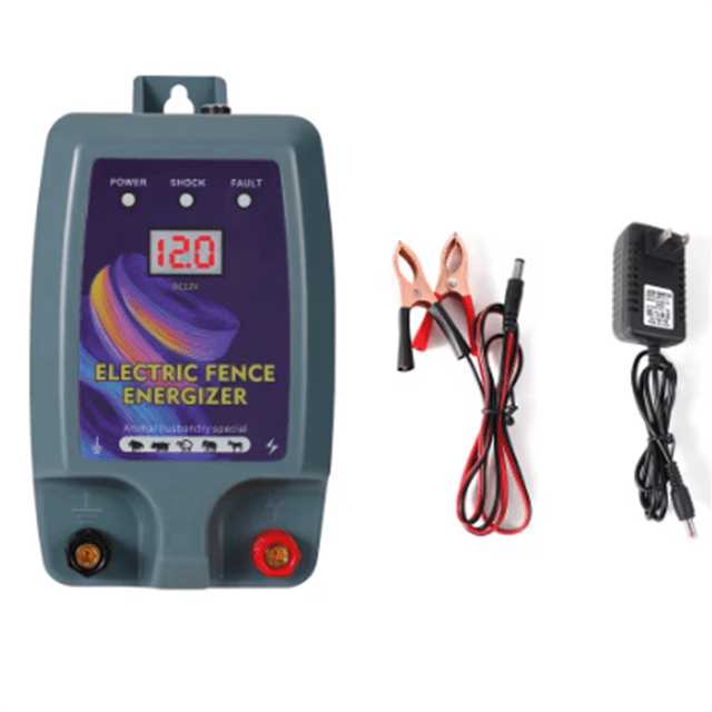 Electric Fence, with Battery Power Clip Connector Farm Cattle Sheep Poultry Captive Security Fence US Plug