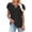 Black Shirts for women, variant on HAPIMO Women's Trendy Loose Tops Eyelet Dressy Tunic Clearance for Teen Girls Solid Color Ruched Summer Petal Sleeve Keyhole Neck Pullover Elegant Casual Relaxed Blouses Black XL