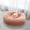 pink, variant on Round Donut Dog Bed for Medium Dogs, Washable Calming Dog Bed Cuddler Anti Anxiety Fluffy Dog Cat Bed with Non-Slip Waterproof Bottom Pet Beds Warm Cats Beds(19.9Inch)