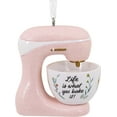 thumbnail image 1 of wqlpp-Life is What You Bake It Mixeur sur Socle Rose Ornement de Noël, 1 of 4