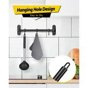 Bundlepro Silicone Large Deep Ladle Spoon for Soup, Non-Stick Kitchen Utensils for Scooping, Black