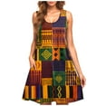thumbnail image 2 of Patlollav 2025 Womens Casual Independence Day Sleeveless Crewneck Print Dress, 2 of 6