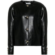 Philosophy Di Lorenzo Serafini Black Vegan Leather Jacket (42)