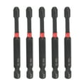 thumbnail image 1 of Uxcell 5Pcs PH3 Puntas de Destornillador de Impacto Phillips Vástago Hexagonal de 1/4" 3" de Largo Magnético, 1 of 7