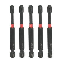 Uxcell 5Pcs PH3 Phillips Impact Screwdriver Bit 1/4" Hex Shank 3" Long Magnetic