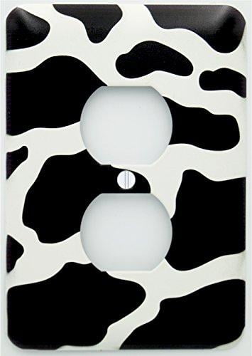 Cow Print Single Toggle Light Switch Cover Decorative Switch Plate Cover 
